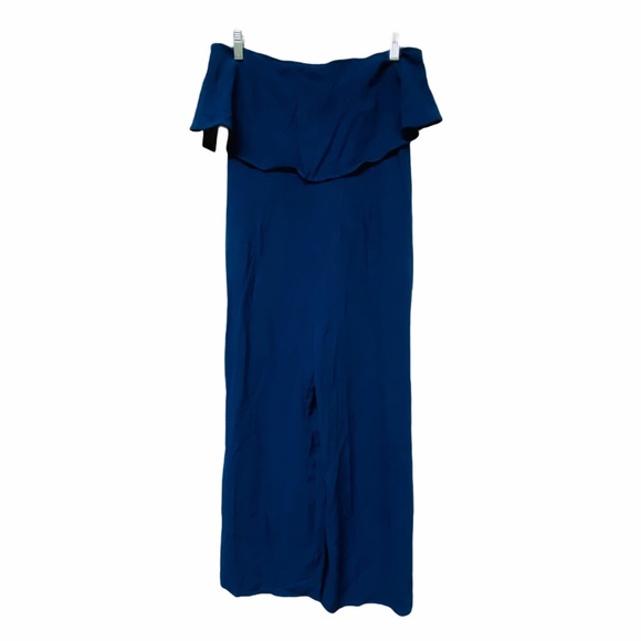 Lulus Lanah Navy Blue Strapless Jumpsuit Culotte - Picture 3 of 12